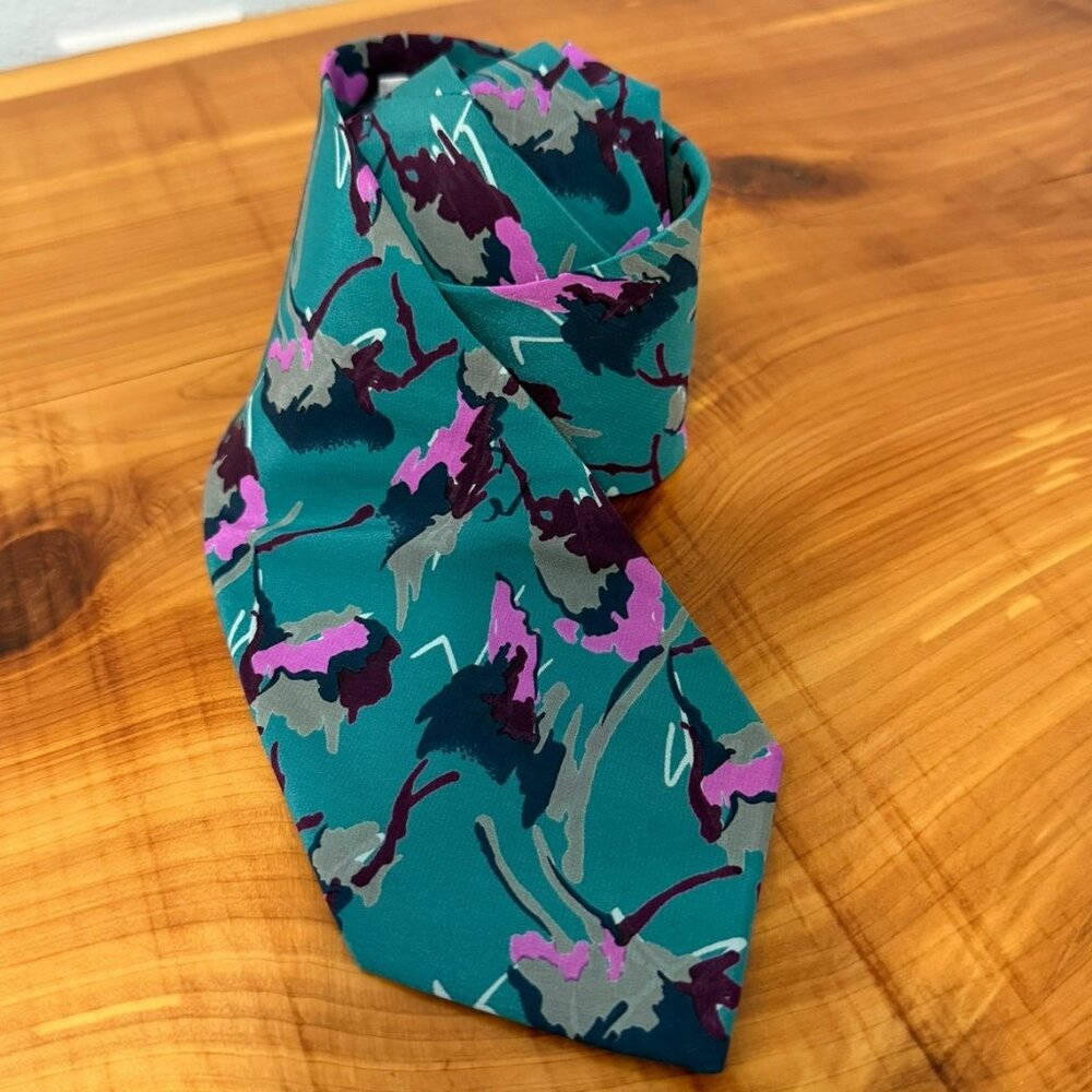 Emilio Romano 100% Silk Multicolor Abstract Men's Neck Tie Made in Italy